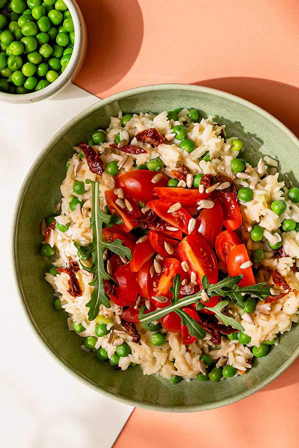 risotto z groszkiem